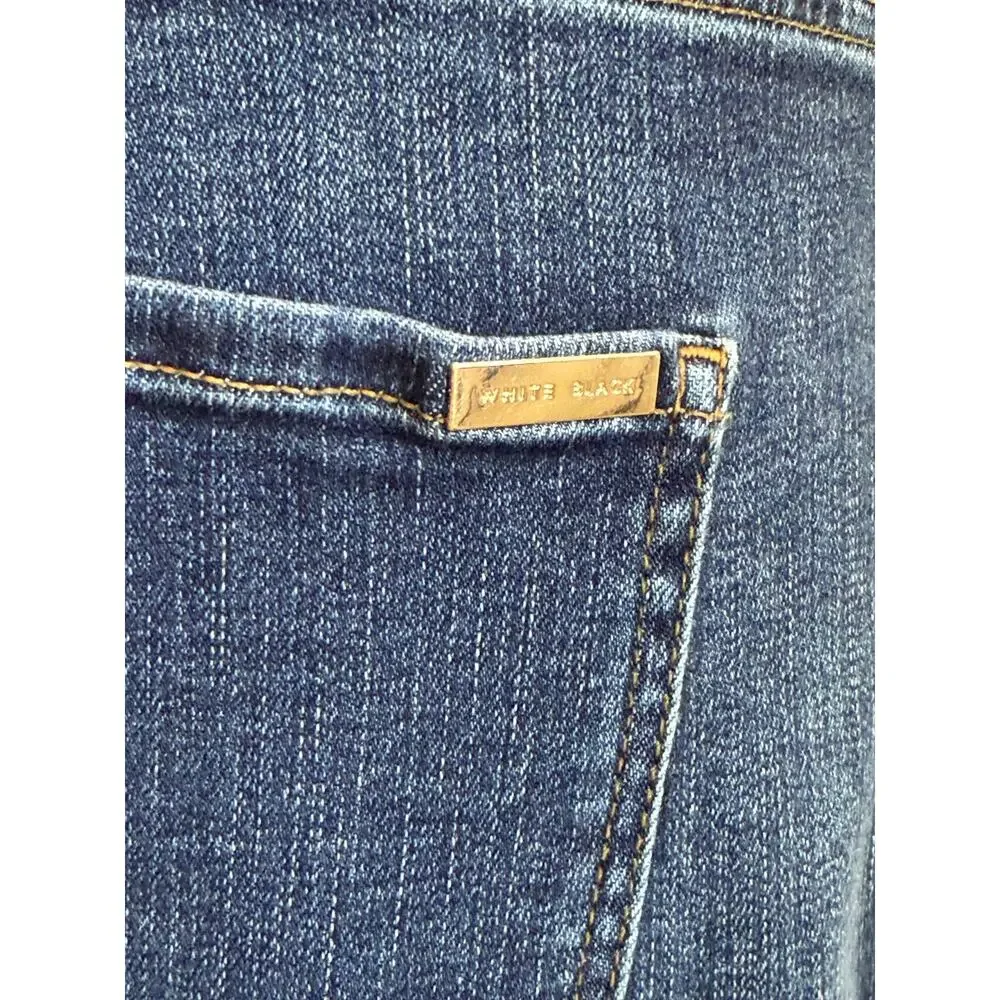 WHBM Women’s Distressed Flare Leg Jeans Sz 14 - Picture 9 of 13